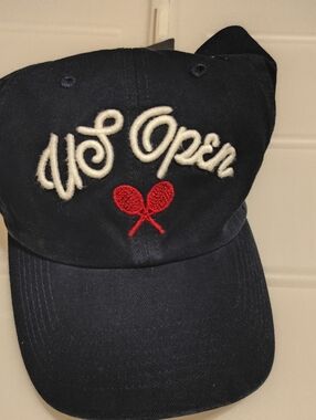 New Rare Vintage NYC US Open Tennis Official Licensed Hat Racket Embroidery
